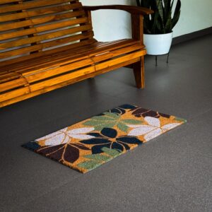 Floral printed mat