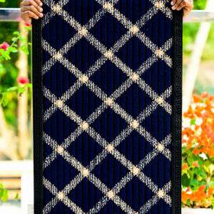 Anti Slip Door Mat 45x75 cm Blue Polypropylene Mat