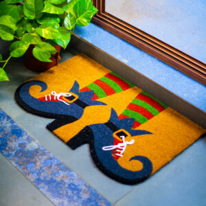 ElfBoots Christmas Coir Mat 45x75 cm Welcome Door Mat