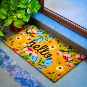 HelloBloom Welcome Mat 45x75cm Coir Door Mat Durable