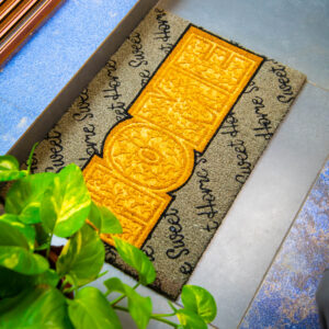 Home Sweet Welcome Coir Door Mat | Stylish Entryway Floor Mat