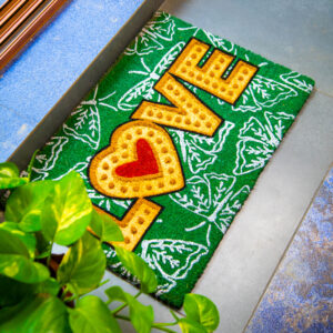 GreenLove Welcome Coir Door Mat 45x75 cm