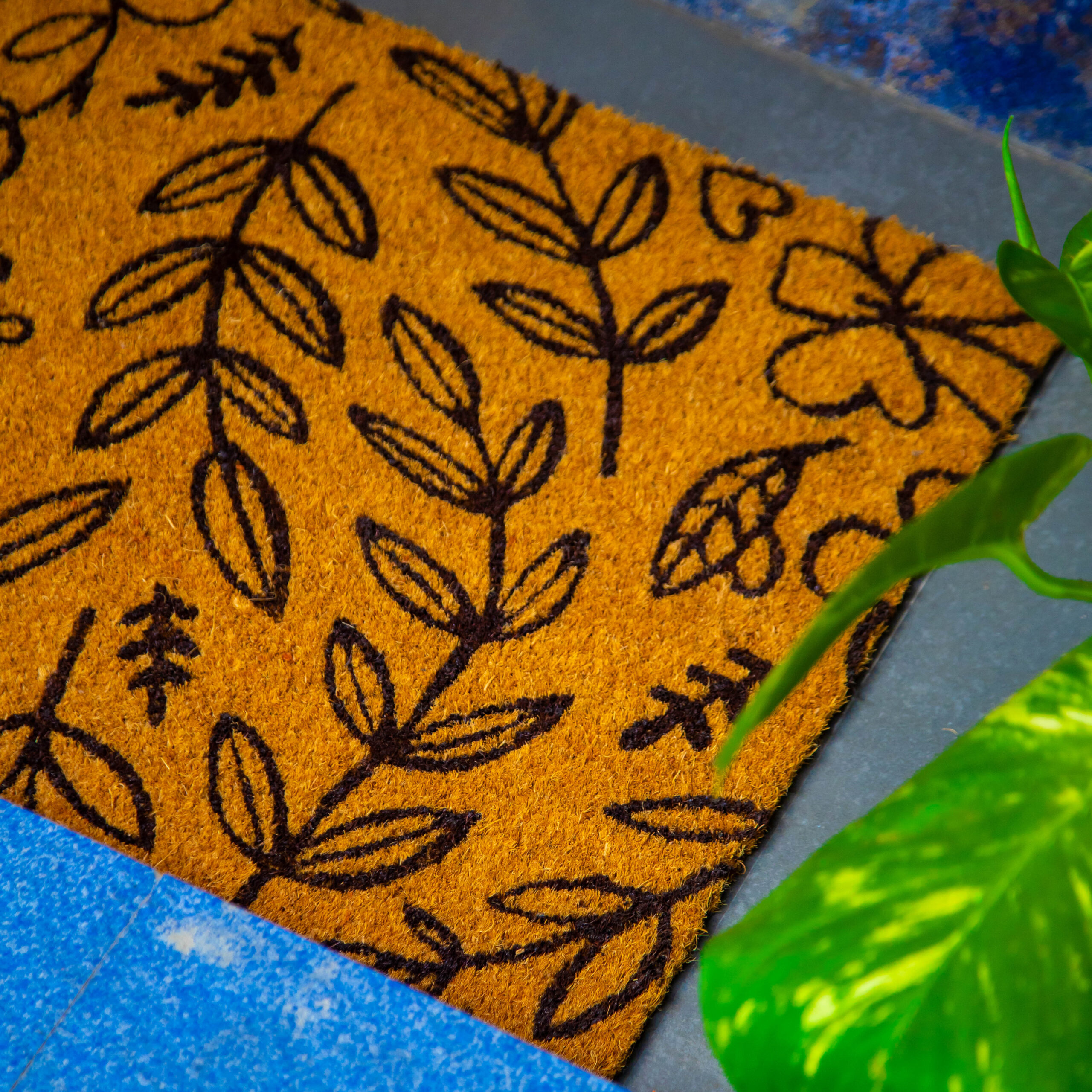 LeafLine Coir Entrance Mat 45x75 cm Anti Slip - Image 2
