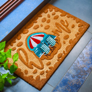 BeachBreeze Coir Door Mat 45x75cm Coastal Welcome Decor
