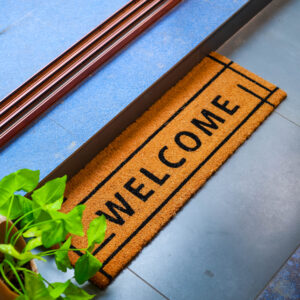 Minimalist Welcome Coir Door Mat for Modern Entryways