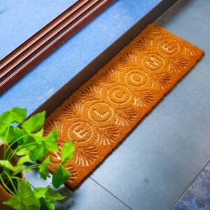 Embossed Welcome Coir Runner Mat (40×120 cm)